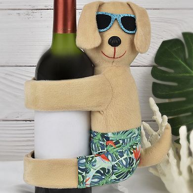 Celebrate Together Summer Surfer Dog Wine Cover