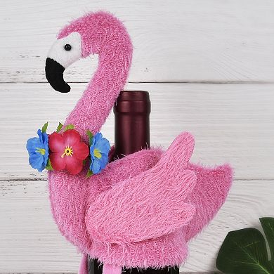 Celebrate Together Summer Flamingo Wine Cover