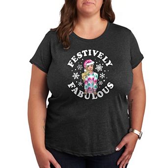 Plus Barbie® Festively Fabulous Graphic Tee