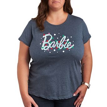 Plus Barbie® Logo Holiday Lights Graphic Tee