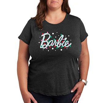 Plus Barbie® Logo Holiday Lights Graphic Tee
