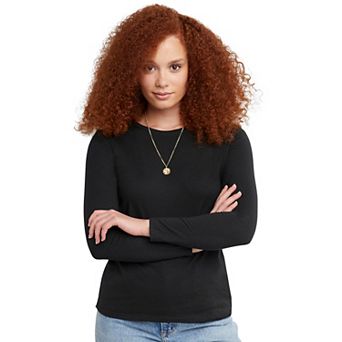 Women's Hanes® Originals Long Sleeve Crewneck Tee