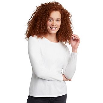 Women's Hanes® Originals Long Sleeve Crewneck Tee
