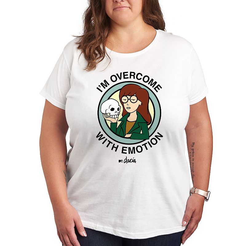 Plus Daria I'm Overcome With Emotion Graphic Tee, Women's,