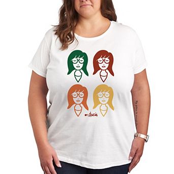 Plus Daria Grid Graphic Tee