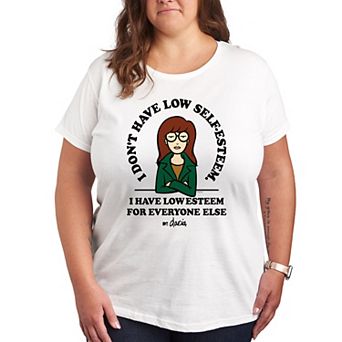 Plus Daria Low Self Esteem Graphic Tee