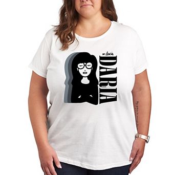 Plus Daria Mono Grays Graphic Tee