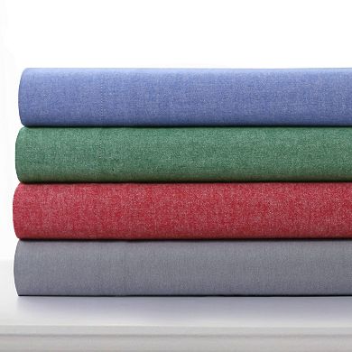 Tribeca Living Yarn Dyed Flannel Deep Pocket Sheet Set or Pillowcases