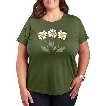 Plus Retro Daisies Graphic Tee