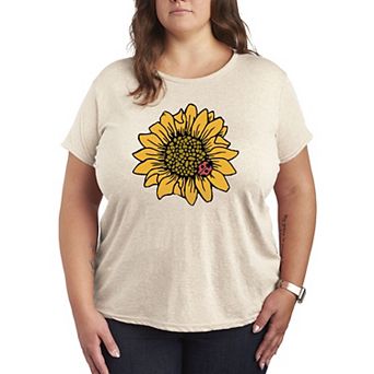 Plus Sunflower Ladybug Graphic Tee