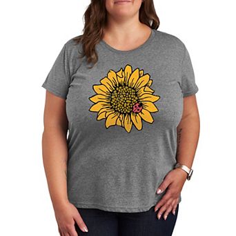 Plus Sunflower Ladybug Graphic Tee