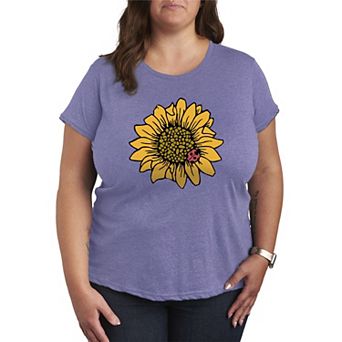 Plus Sunflower Ladybug Graphic Tee