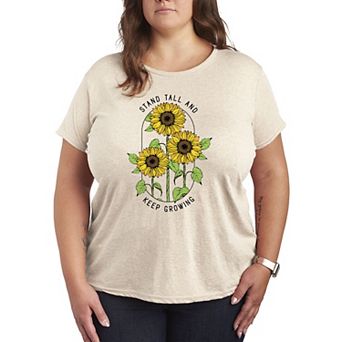 Plus Sunflower Quote Graphic Tee