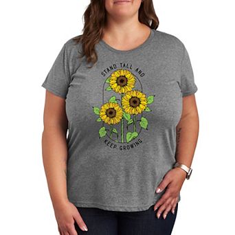 Plus Sunflower Quote Graphic Tee