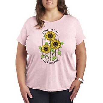 Plus Sunflower Quote Graphic Tee
