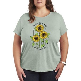 Plus Sunflower Quote Graphic Tee