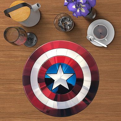 Marvel Eat The Universe Captain America Round Placemat