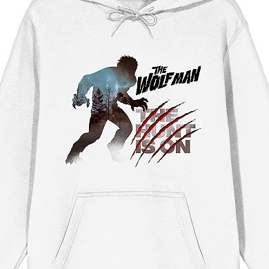 Men's Universal Monsters Wolfman The Hunt Is On Graphic Hoodie