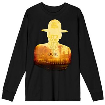 Men's Full Metal Jacket Gunnery Sgt. Hartman Cross Fade Long Sleeve Graphic Tee