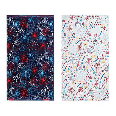 Celebrate Together™ Americana Fireworks Terry Cloth 2-Pack Kitchen Towel Set