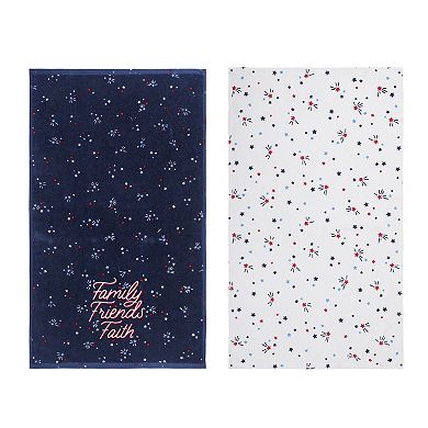 Celebrate Together™ Americana Stars 2-Pack Terry Cloth Kitchen Towel Set