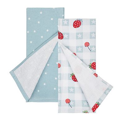 Americana Sweet Land of Liberty Terry Cloth 2-Pack Kitchen Towel Set