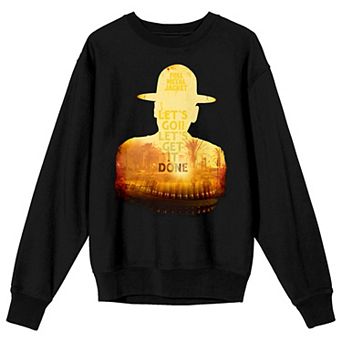 Men's Full Metal Jacket Drill Sergeant Silhouette Long Sleeve Graphic Tee