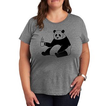 Plus Coffee Panda Graphic Tee