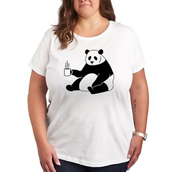 Plus Coffee Panda Graphic Tee