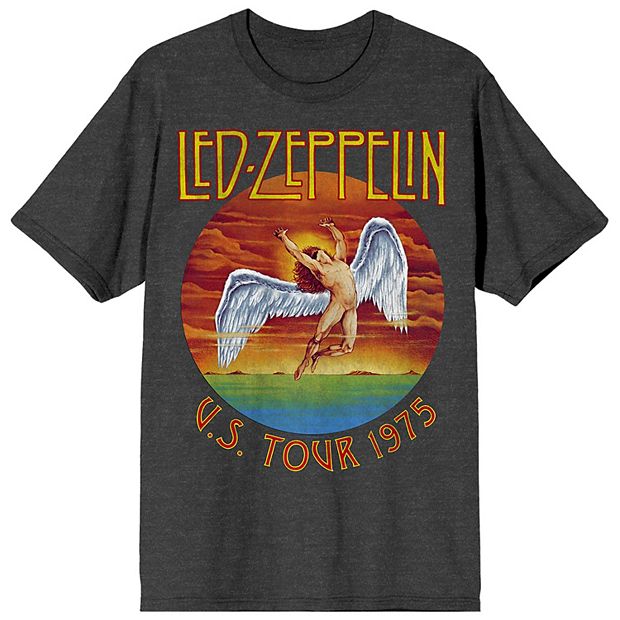 Men's Led Zeppelin 1975 U.S. Tour Icarus Graphic Tee