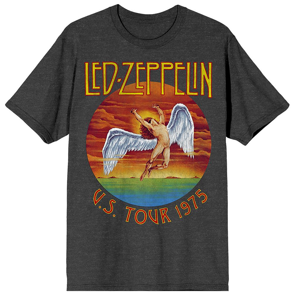 Men's Led Zeppelin 1975 U.S. Tour Icarus Graphic Tee Men's Led Zeppelin 1975 U.S. Tour Icarus Graphic Tee