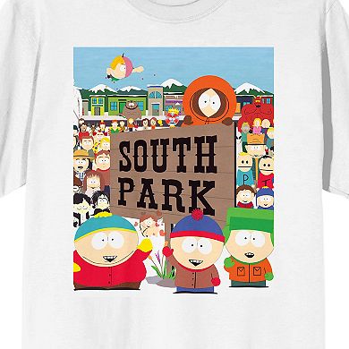 Men's South Park Town Portrait Graphic Tee