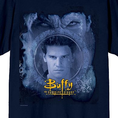 Men's Buffy The Vampire Slayer Angel Portrait Graphic Tee