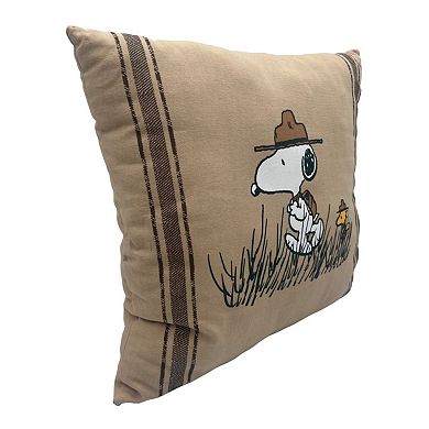 Peanuts Beagle Scout Collection Base Camp Snoopy Decorative Pillow