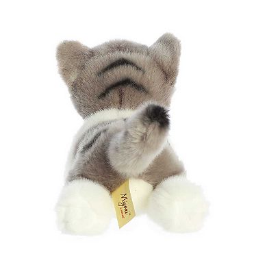 Aurora Small Grey Miyoni 8" Grey Tabby Cat Adorable Stuffed Animal