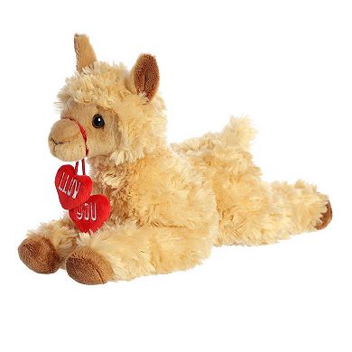 Aurora Medium Brown Valentine JUST SAYIN' 12" Lluv You Llama Heartwarming Stuffed Animal