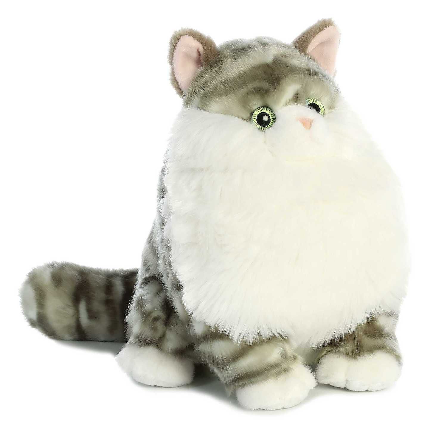 Детская мягкая игрушка Aurora Medium Gray Fat Cats - 9.5" Dumpling Tabby - Charming Stuffed Animal, цвет: Анималистичный — фото 1