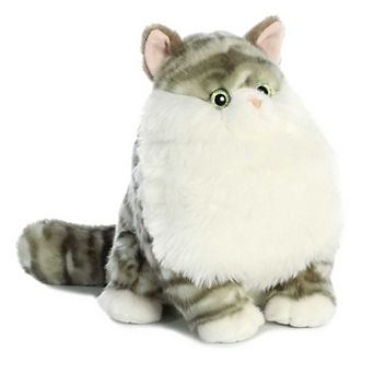 Aurora - Medium Gray Fat Cats - 9.5" Dumpling Tabby - Charming Stuffed Animal