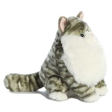 Aurora - Medium Gray Fat Cats - 9.5" Dumpling Tabby - Charming Stuffed Animal