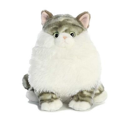 Aurora - Medium Gray Fat Cats - 9.5" Dumpling Tabby - Charming Stuffed Animal