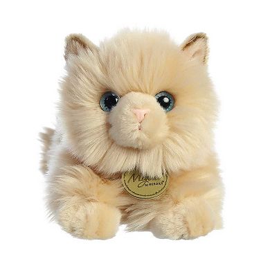 Aurora Small Brown Miyoni 8.5" Persian Cat Adorable Stuffed Animal