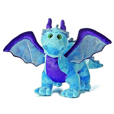 Aurora Large Blue Dinos & Dragons 18" Blue Dragon Ferocious Stuffed Animal