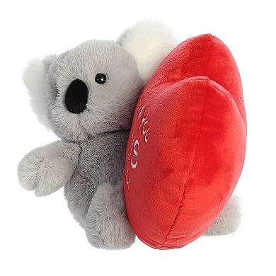Aurora Small Gray Valentine I Love You This Much 9" Koala Heartwarming Stuffed Animal