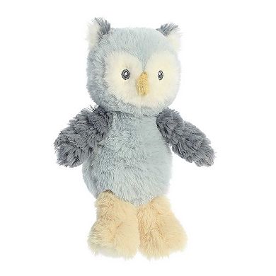 ebba Small Blue Cuddlers Rattle 6.5" Ollie Owl Playful Baby Stuffed Animal