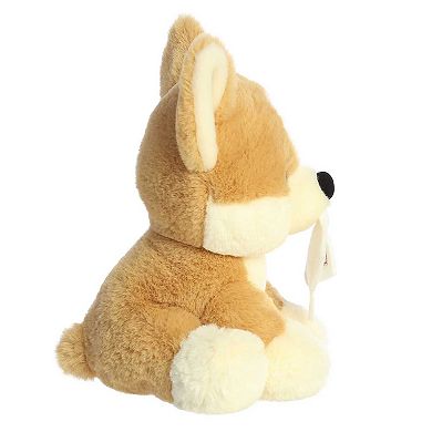 Aurora Medium Brown Valentine Val Pets 10" Sealed With A Kiss Corgi Heartwarming Stuffed Animal