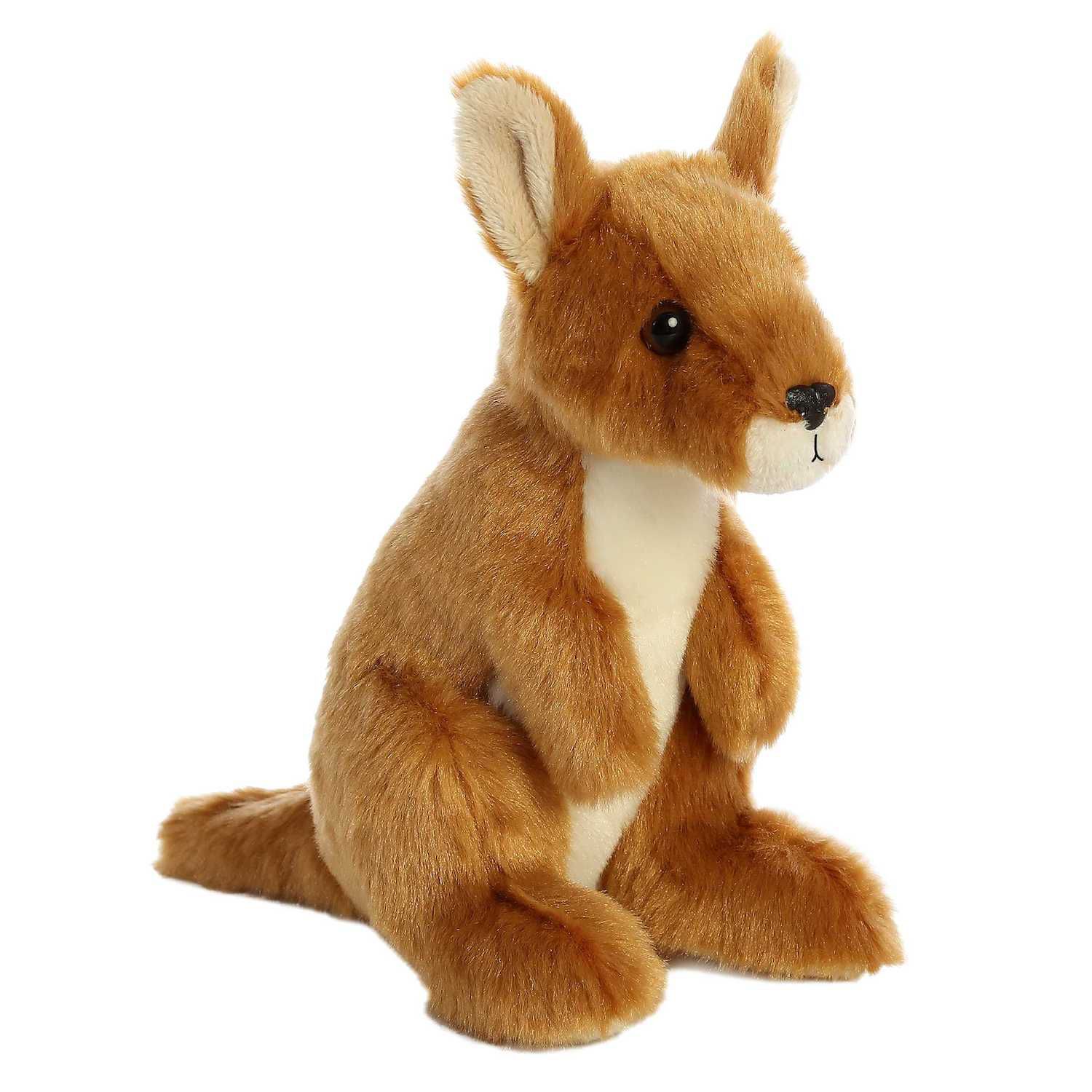 Детская мягкая игрушка Aurora Small Brown Mini Flopsie 8" Kangaroo Adorable Stuffed Animal — фото 1