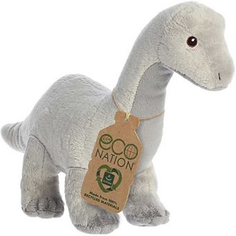 Aurora Large Gray Eco Nation 13.5" Brachiosaurus Eco-friendly Stuffed Animal