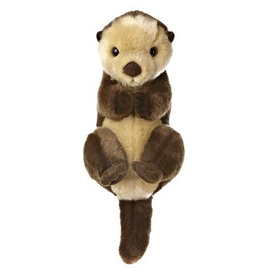 Aurora Medium Brown Miyoni 10" Sea Otter Adorable Stuffed Animal