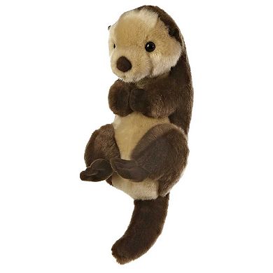 Aurora Medium Brown Miyoni 10" Sea Otter Adorable Stuffed Animal