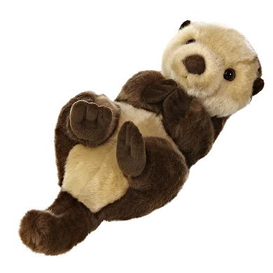 Aurora Medium Brown Miyoni 10" Sea Otter Adorable Stuffed Animal